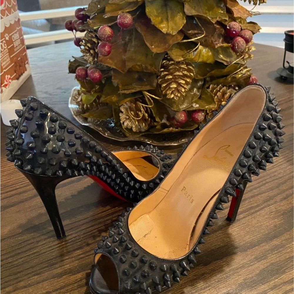 Christian Louboutin open toe heels